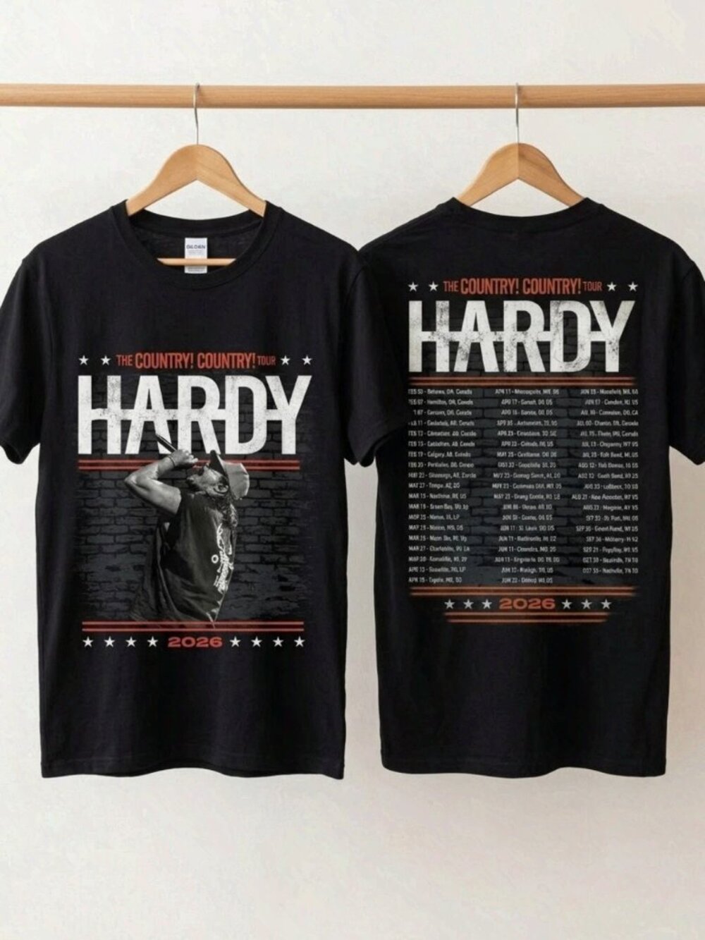 Hardy Country Country Tour 2026 Unisex T-Shirt Reprint